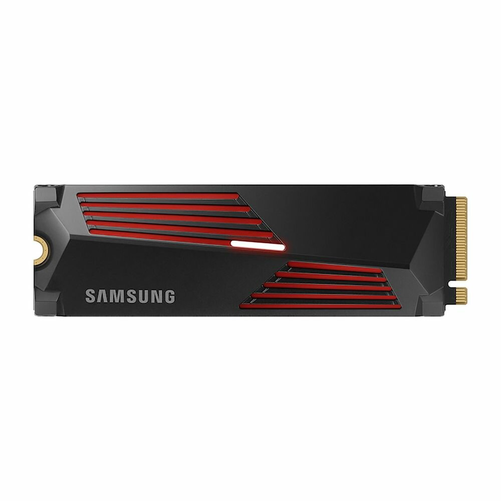 Тведотельный накопитель SSD M.2 (PCI-E NVMe 2.0 Gen 4.0 x4) 4Tb Samsung 990 PRO (R7450/W6900MB/s) with Heatsink, 1year (MZ-V9P4T0CW)