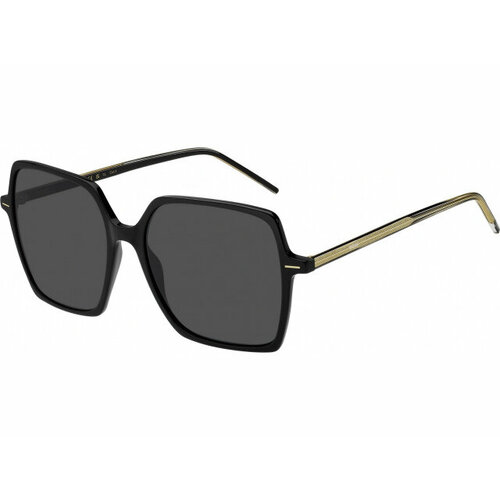Солнцезащитные очки BOSS, черный, серый