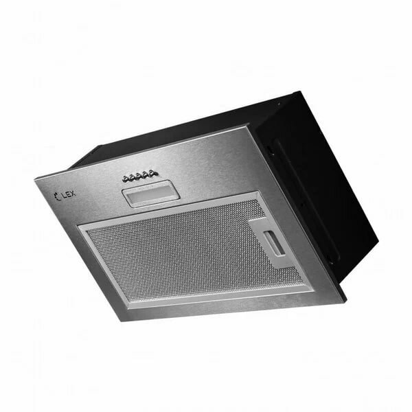 Встраиваемая вытяжка LEX GS Bloc Light 600, цвет корпуса INOX, цвет окантовки/панели серебристый