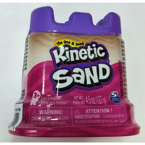 Kinetic Sand Песок кинетический 127 г розовый 6046626 кинетический песок kinetic sand кинетический песок для лепки 454 г