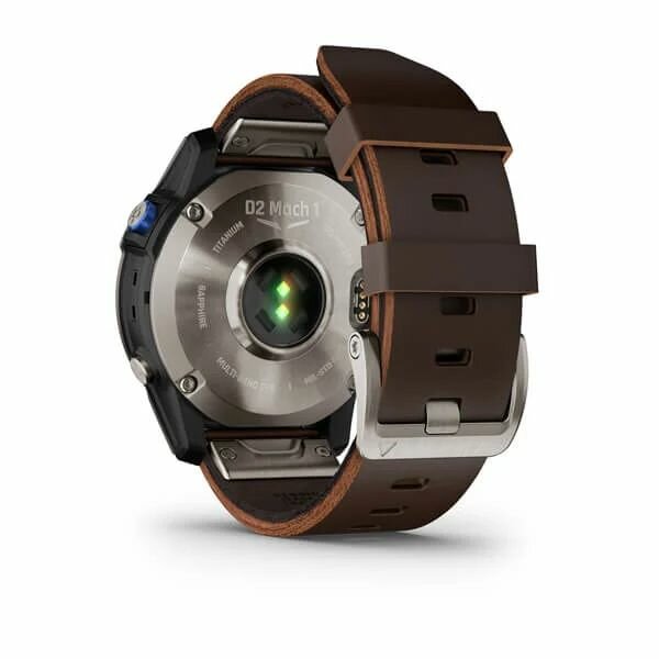 Умные часы Garmin D2 Mach 1, серебристый/коричневый