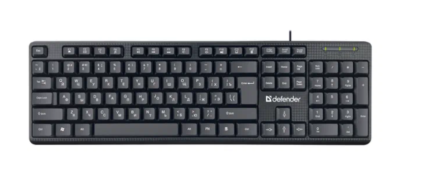 Клавиатура Defender Daily HB-162 USB, черная