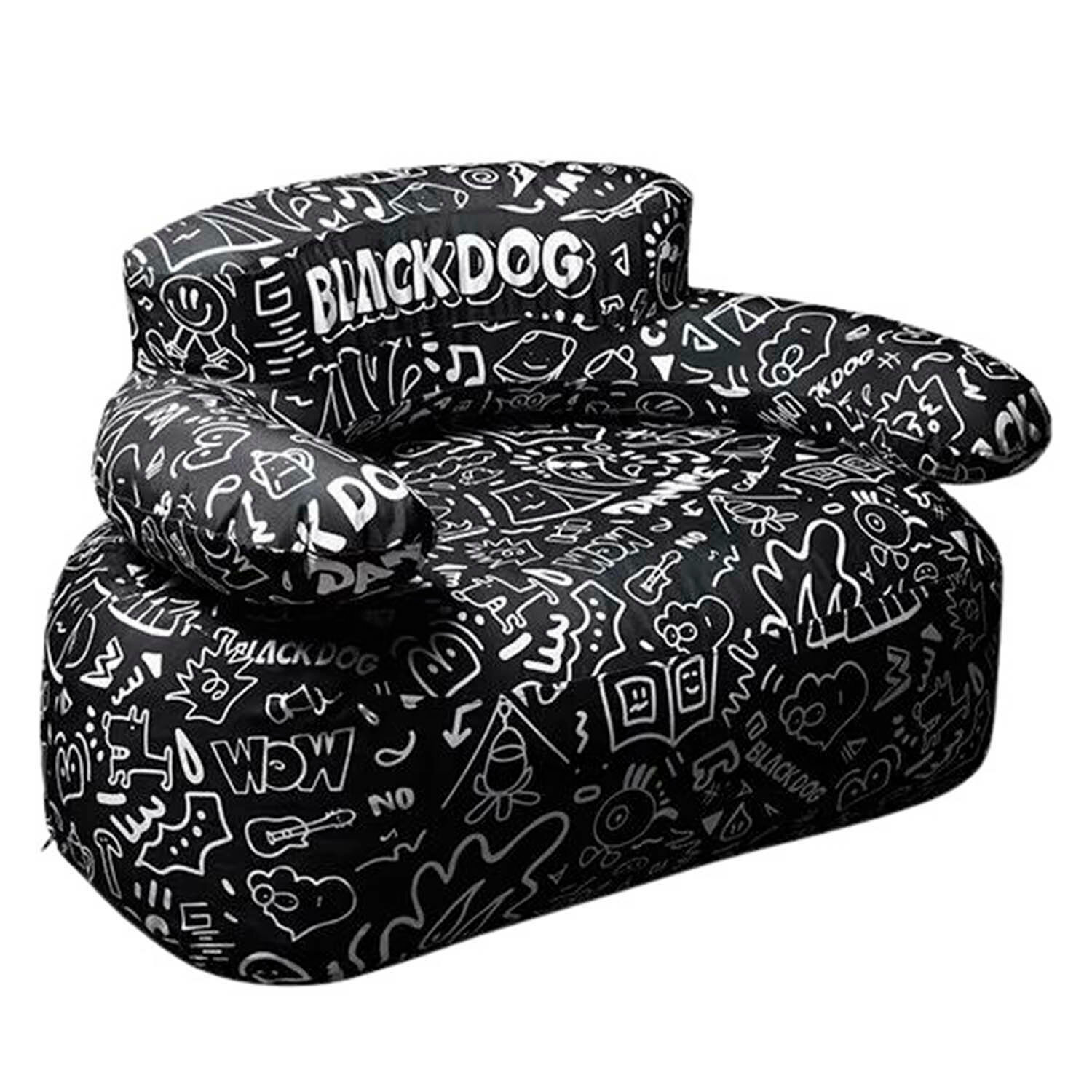Кресло BlackDog Single Inflatable Sofa Black