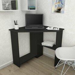 Стол письменный угловой компьютерный Corner 750 Черный, 75*75 см