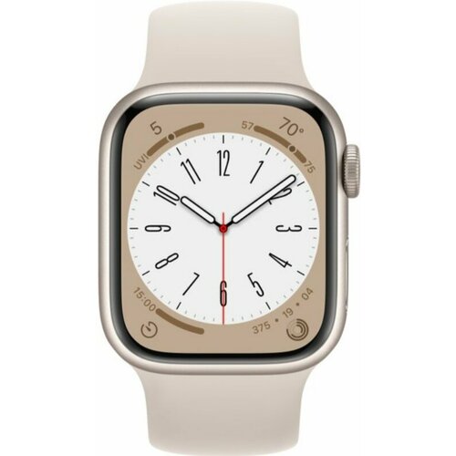 умные часы apple watch series 8 gps cellular 41 мм graphite black unity Умные часы Apple Watch Series 8 41mm Cellular Aluminum Case with Sport Band (Цвет: Starlight)