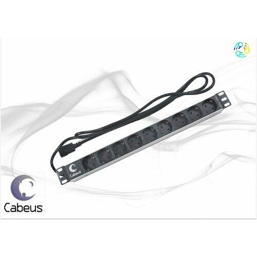 Блок евророзеток для 19 шкафов 10А Cabeus PDU-9P-2IEC 9 розеток 4320₽