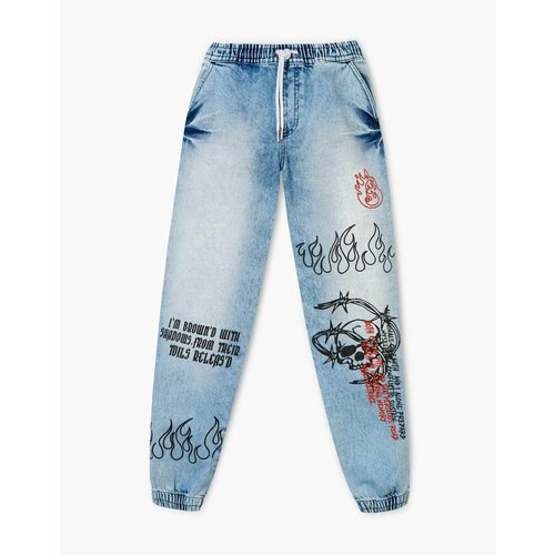 Джинсы Gloria Jeans, размер 7-8л/128, синий джинсы gloria jeans размер 7 8л 128 32 синий