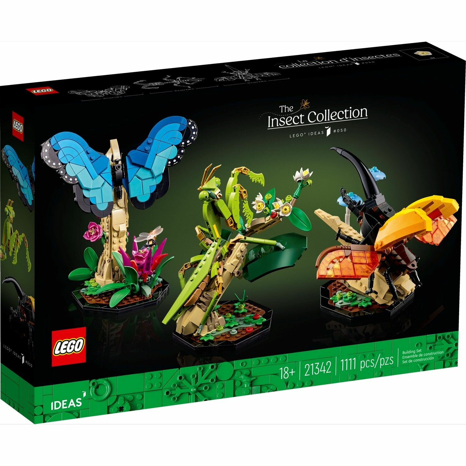 Конструктор LEGO Ideas 21342 Коллекция насекомых,1111деталей,18+