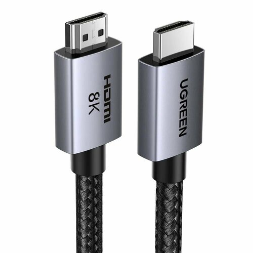 Кабель UGREEN HD171 (25908) HDMI 2.1 Male To Male 8K Cable. Длина: 1м. Цвет: серый. кабель choetech 8k 60hz hdmi 2 1 to hdmi 2 м xhh03