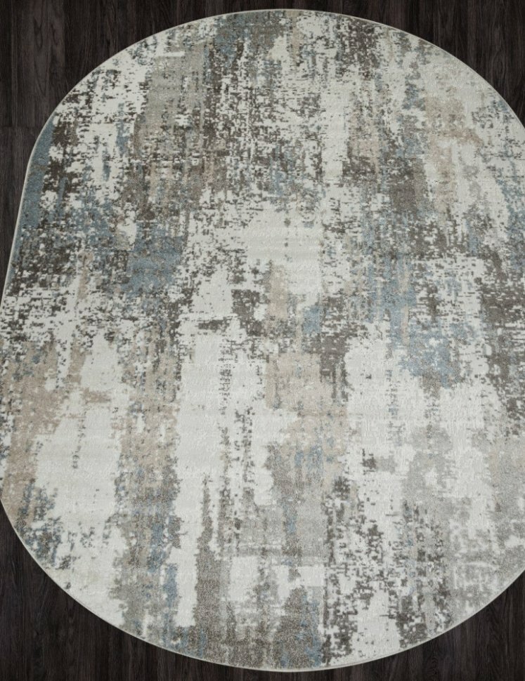 Ковер F229 - BEIGE-BLUE - Овал - коллекция NATUREL (2 х 2.9 м)