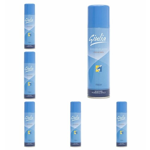ATAK GIULIA DEODORANT FRESH Дезодорант женский, 150 мл, 6 штук.