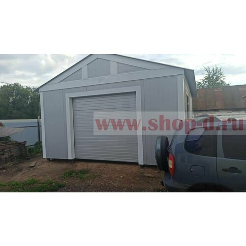 Секционные ворота Damast 370x230см, цвет коричневый, с торсионными пружинами (буклет)