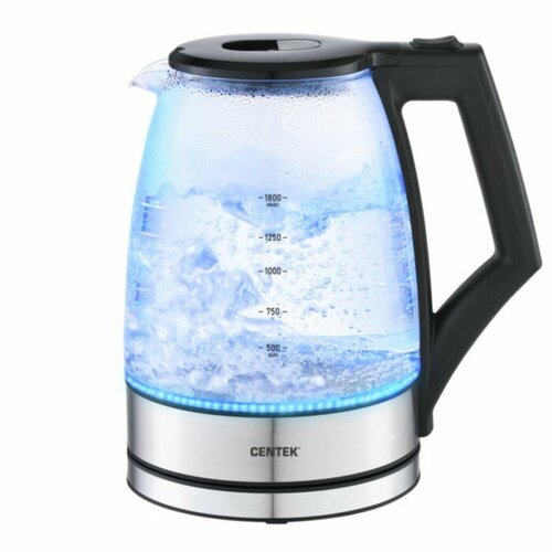 Чайник электрический Centek CT-0014 стекло 18 л 2200 Вт серебристо-чёрный 247900₽