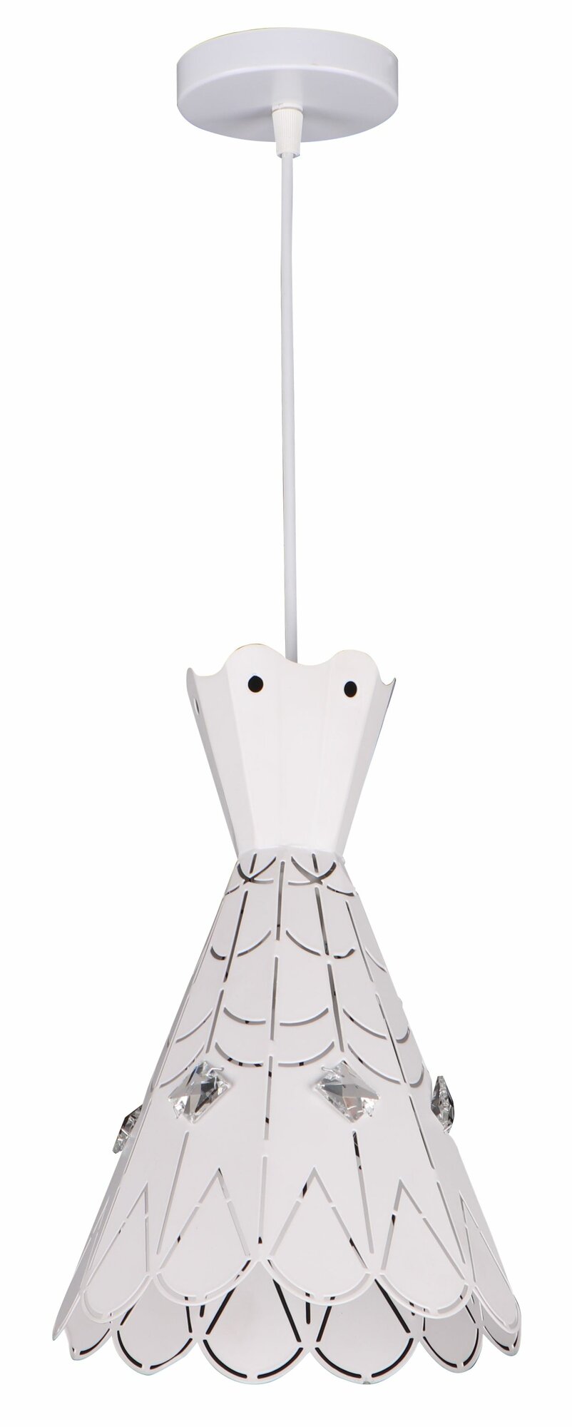 фото Подвесная люстра De Fran SP5-1030 BK+WT