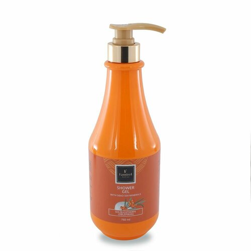 Famirel Гель для душа увлажняющий и питательный с облепихой и минералами Мертвого моря, 750 мл