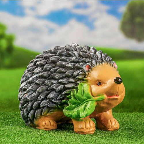 Садовая фигура Ёж с листом 23х36х23см 2021₽