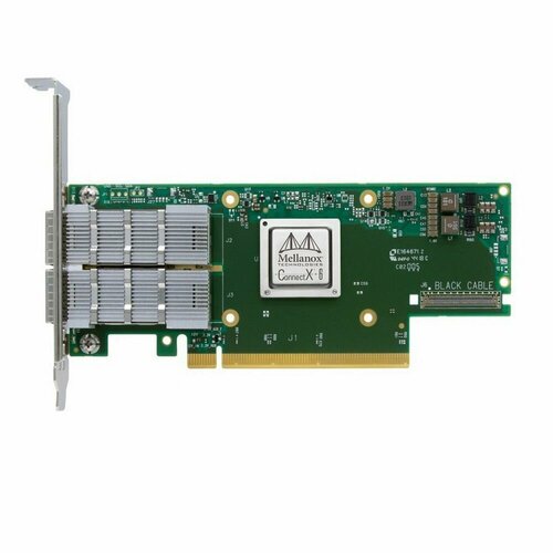 Mellanox Сетевой адаптер Mellanox MCX653106A-HDAT-SP ConnectX-6 VPI adapter card, HDR IB (200Gb/s) and 200GbE, dual-port QSFP56, PCIe4.0 CX653106A