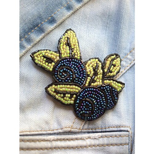 Брошь CRAZY CRYSTAL, зеленый, черный