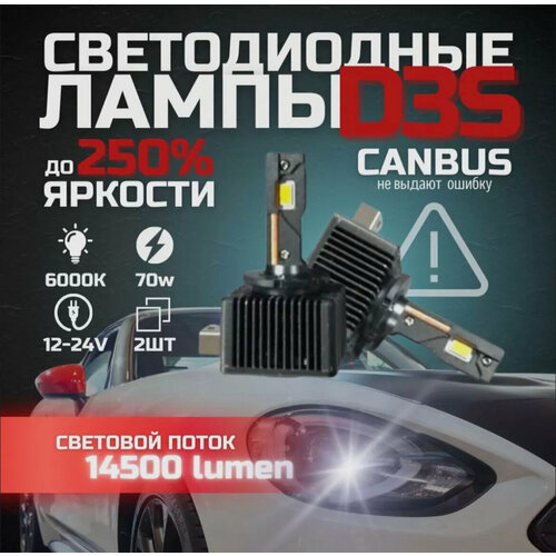Светодиодные автомобильные лампы ZMB D3S 