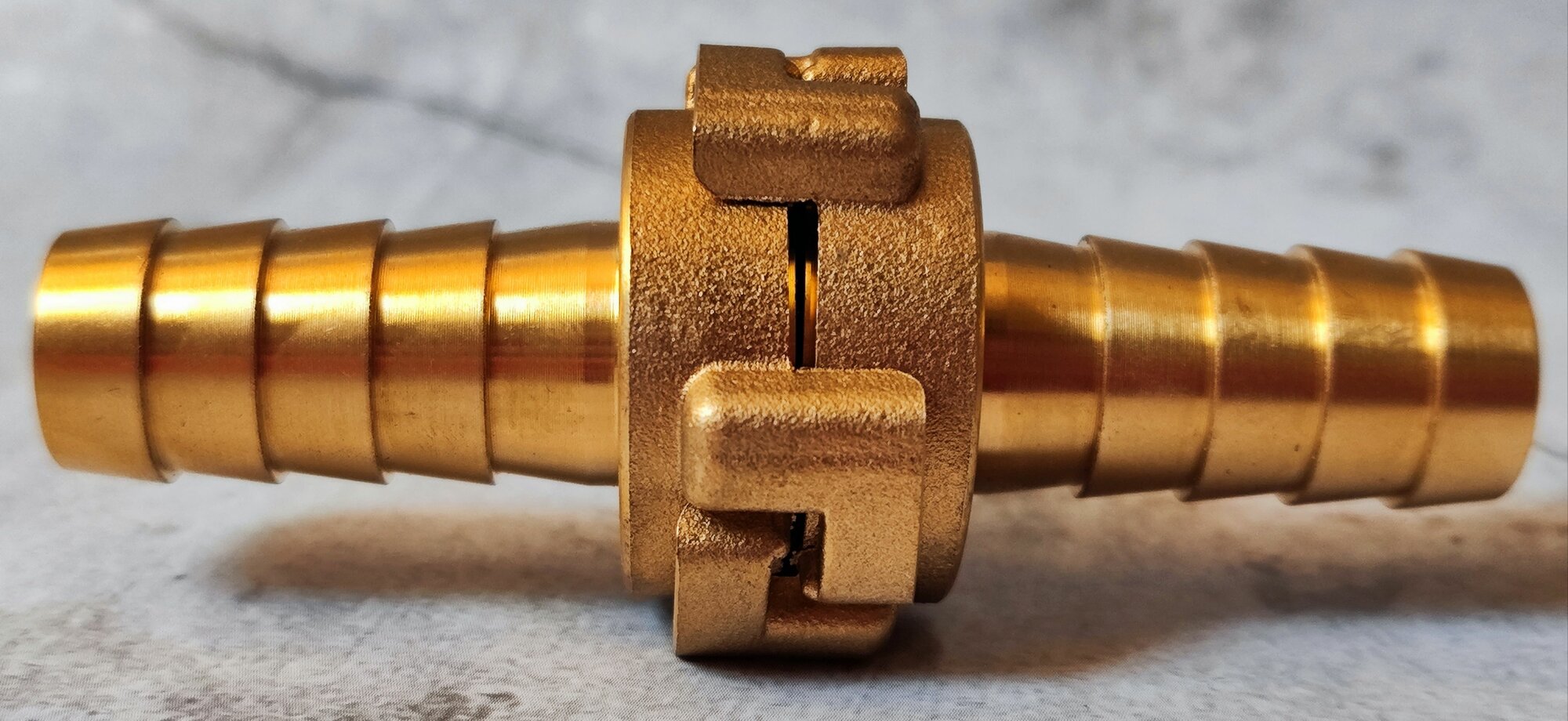 фото Штуцер разъемный латунный TIM XS-15 (размер 15-15) - 1 шт.