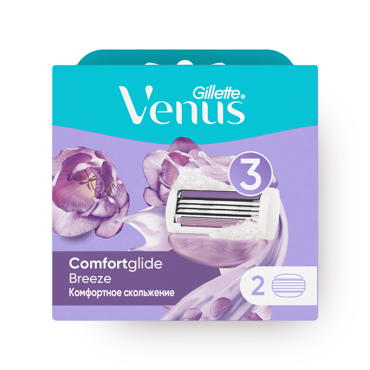 Кассеты для станка Venus Comfortglide Breeze, 2 шт.