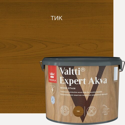 Изображение товара Лазурь Tikkurila декоративно-защитная VALTTI EXPERT AKVA тик 9л