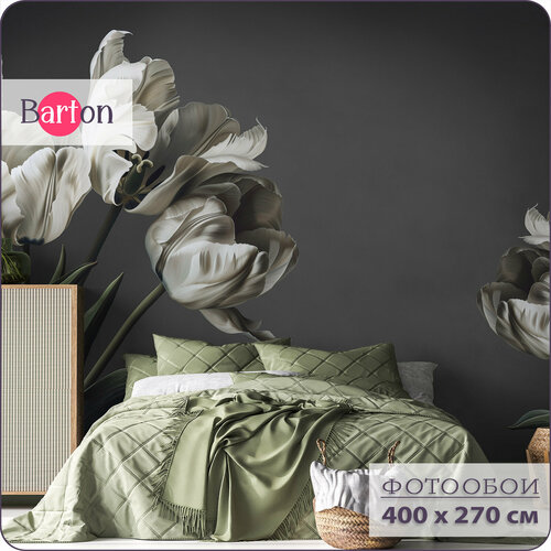 Фотообои на стену флизелиновые 3d Цветы Тюльпаны 400х270 см Bartonwall F093