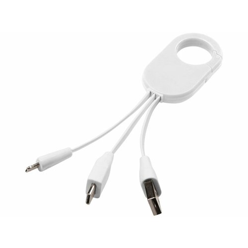 Кабель для зарядки 3-в-1 белый 663₽