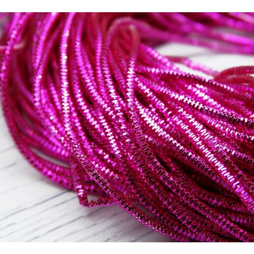 ТК016НН1 Трунцал (канитель), цвет: малиновый, размер: 1,5 мм, 2 упаковки по 5 гр. (всего 10 гр.)