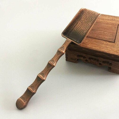 Ложка для чайной церемонии медная Бамбук 500₽