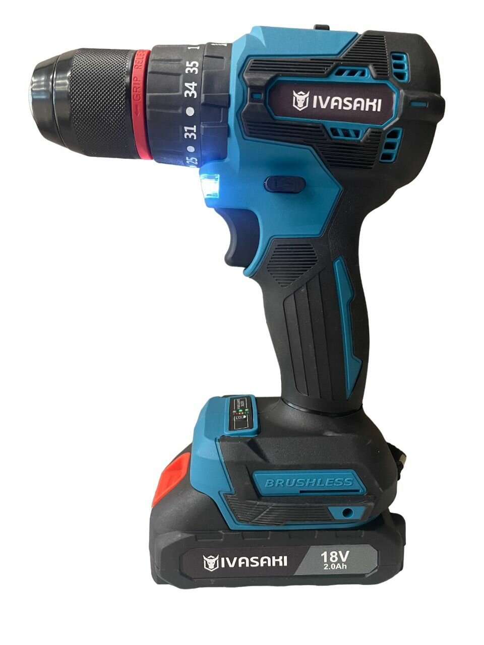 фото Дрель Шуруповерт аккумуляторный DDF483 IVASAKI Безщеточный