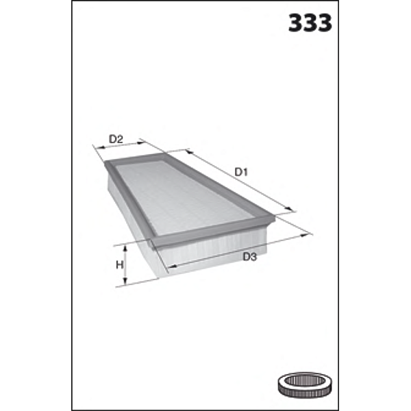 MECAFILTER ELP9457 (2700940004) фильтр воздушный Mercedes (Мерседес) w246 2011