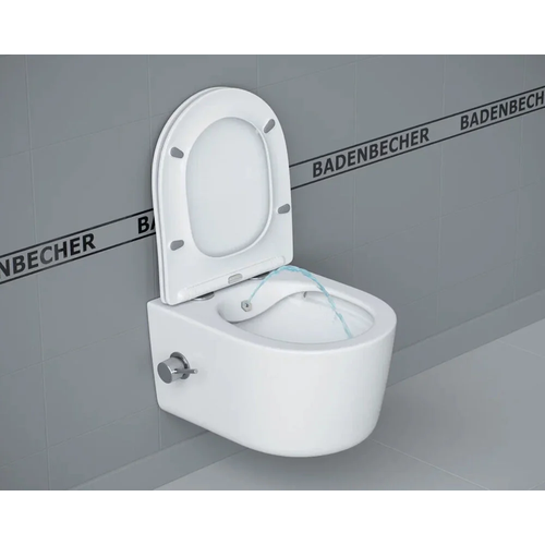 BADENBECHER Унитаз подвесной безободковый с функцией биде 08ABRLW