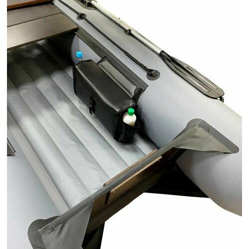 Бортовая сумка 40 см на ликтрос баллона надувной лодки пвх (черная)