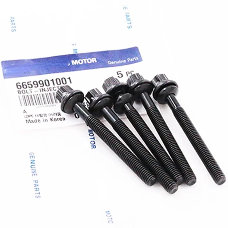 Новые оригинальные инжекторные болты OEM 6659901001 Для Ssangyong Rexton Actyon Kyron Korando C 6650170060, 5 PCS Bolts