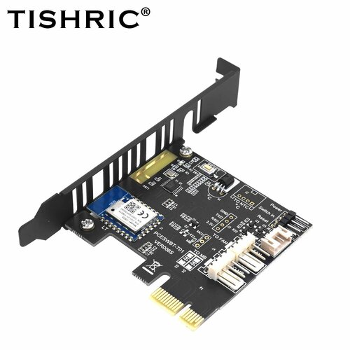 Кнопка питания TISHRIC Tuya WiFi для ПК tuya wifi card 1104₽