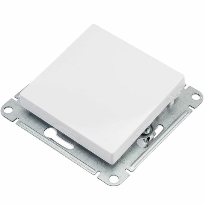 Выключатель 1-клавишный с самовозвратом Schneider Electric ATLASDESIGN, скрытый монтаж, белый