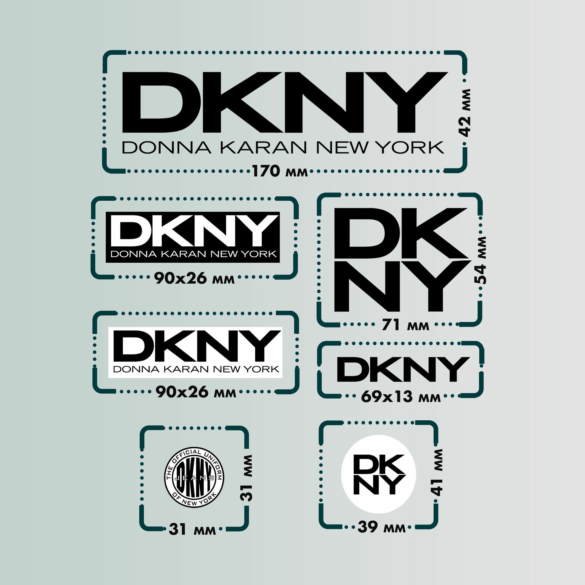 Термонаклейки на одежду DKNY — фото 1