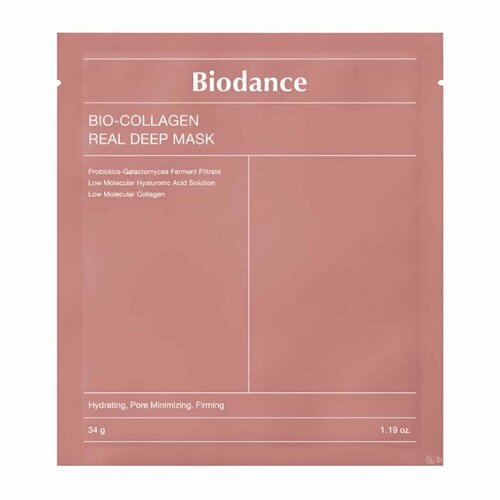 Глубокоувлажняющая гидрогелевая маска с коллагеном и ферментами Biodance Bio-Collagen Real Deep Mask