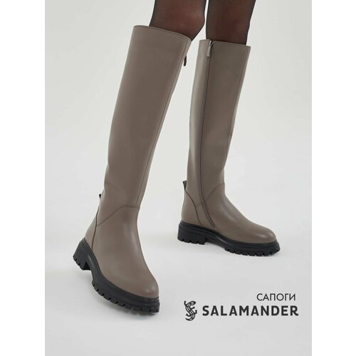 фото Сапоги salamander, полнота 4 (ru)/ на узкую и среднюю стопу, размер 38, серый