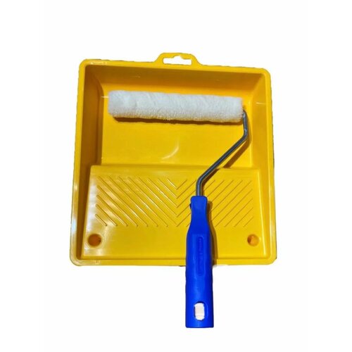 Мини-Валик велюровый 150 мм с ванночкой 200x210 мм, для стен и потолков