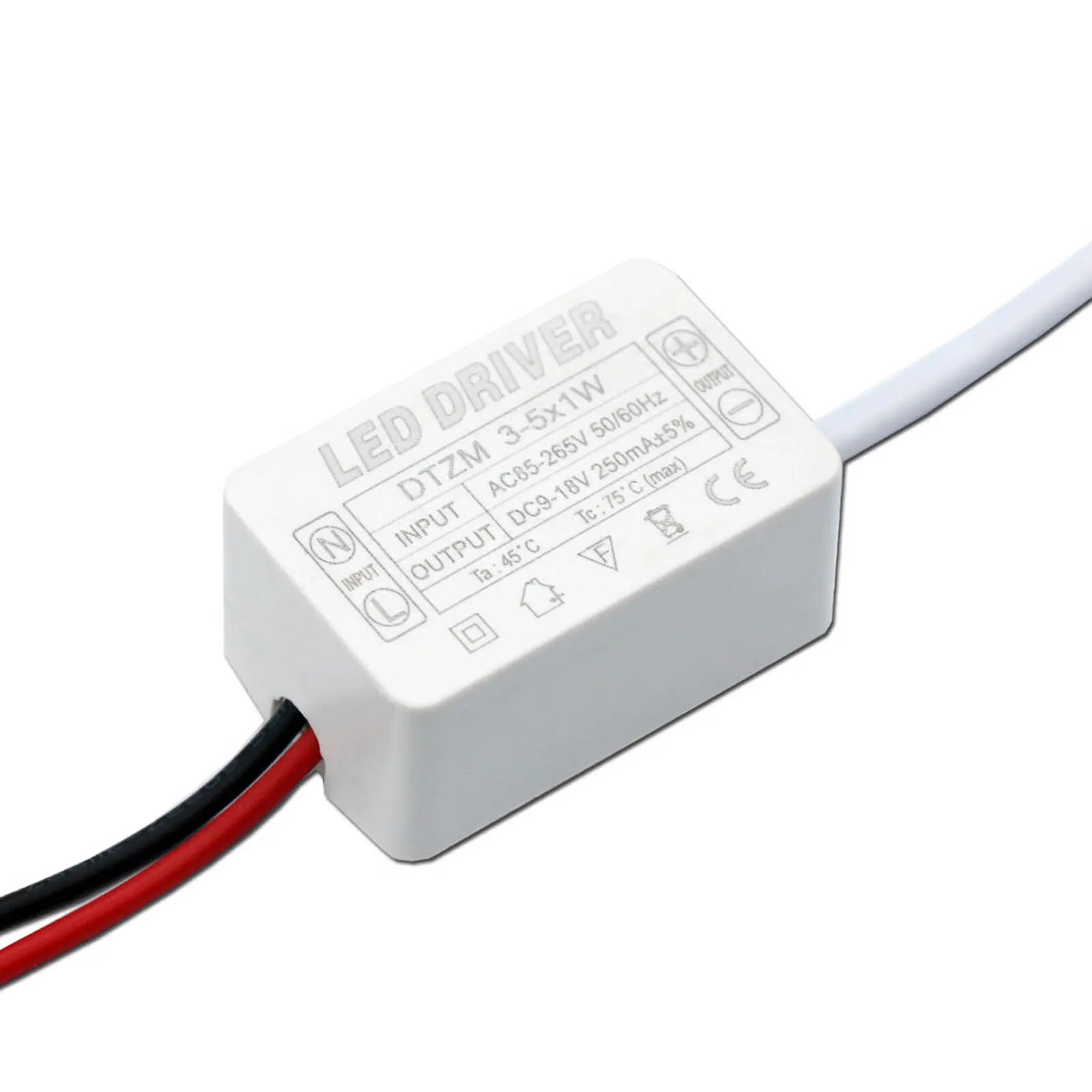 Трансформатор освещения Warm and Happy 3Вт 4Вт 5Вт 85-265В, AC85-265V, 3-5W, 250mA
