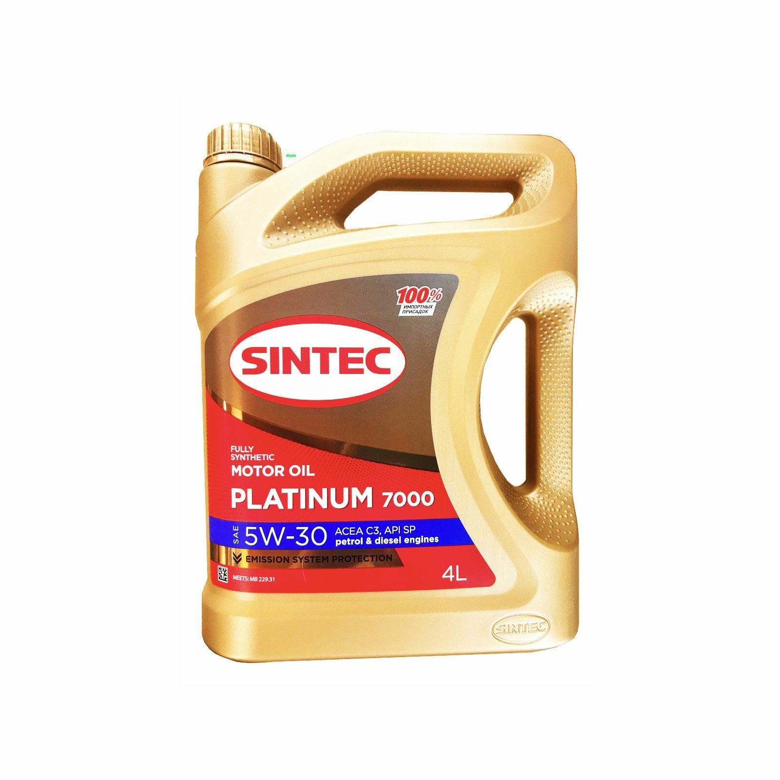 SINTEC PLATINUM 7000 C3 5W-30 Масло моторное Синтетическое 4л
