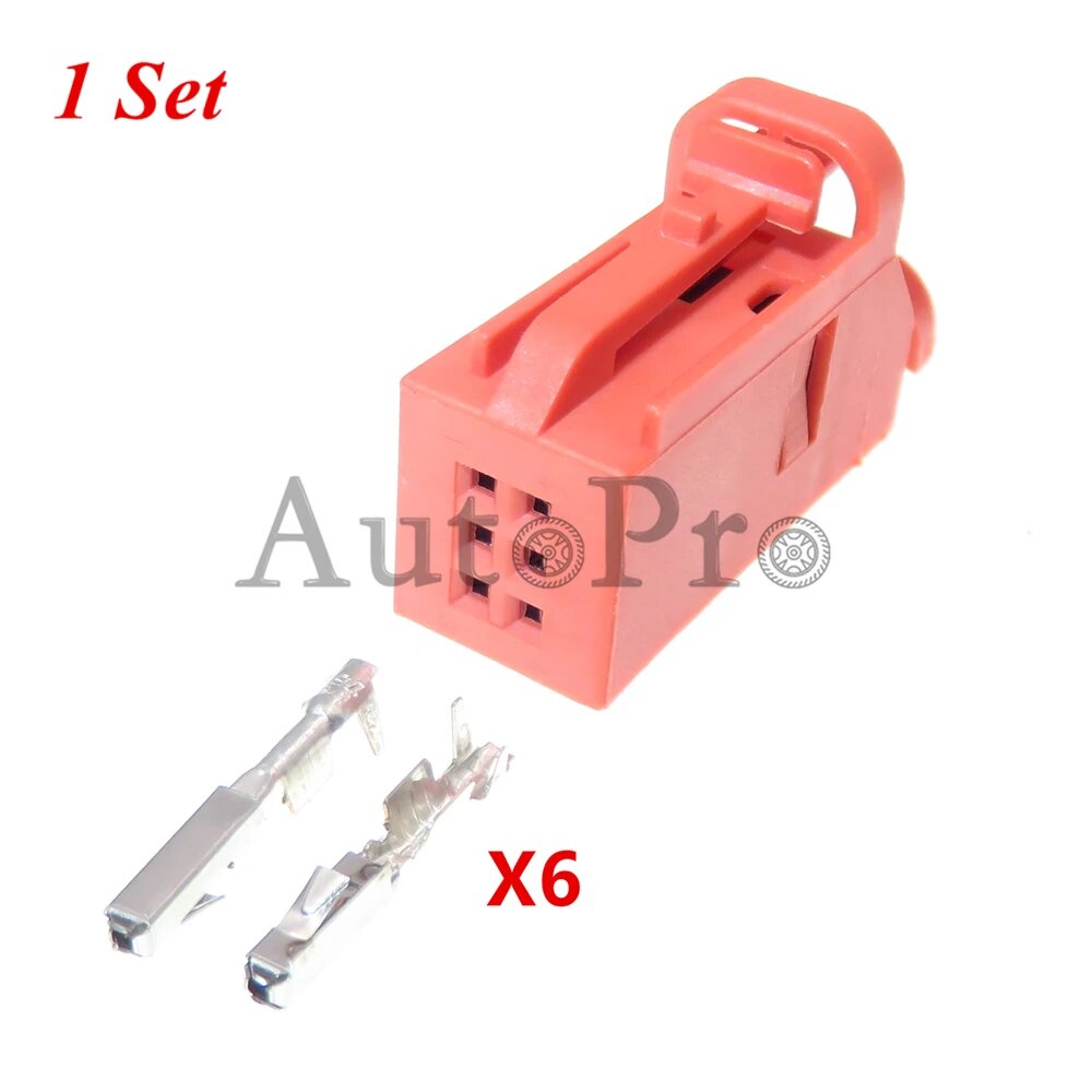 1 комплект 6 отверстий 4D0971636B 4D0 971 636 B 1534121-3 Автомобильная сигнализация давления в шинах электрическая розетка автомобильный проводной соединитель Follow me cheaper