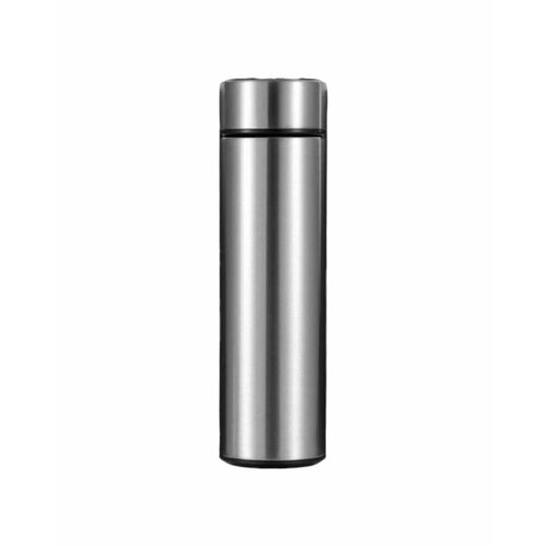 Термос с LCD дисплеем / Термос с датчиком (индикатором) температуры / Термобутылка / Автокружка/Серебристый