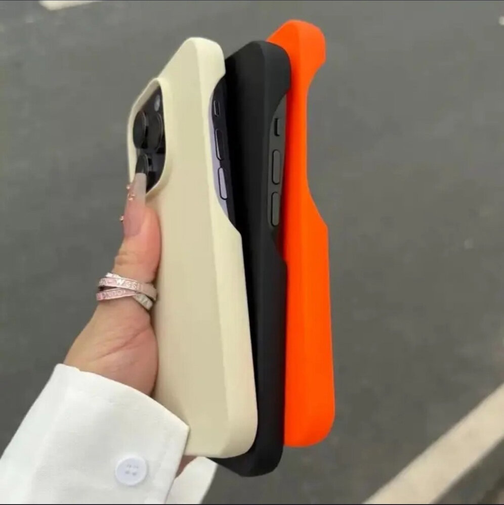 Чехол для iPhone 15 Pro "Soft Touch", оранжевый, силиконовый — фото 1