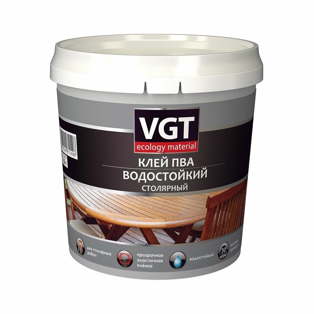 Клей ПВА столярный водостойкий VGT (1кг)
