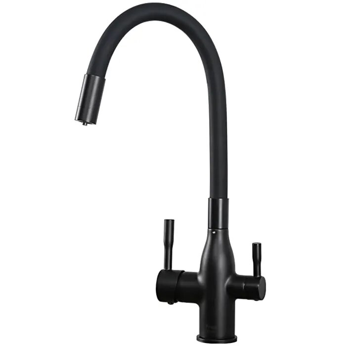 Смеситель для кухни с гибким изливом Frap F4396-6 черный