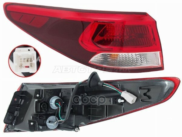 Фонарь задний Kia Rio 16-20 (Слева) Sat арт. ST-223-19R7L