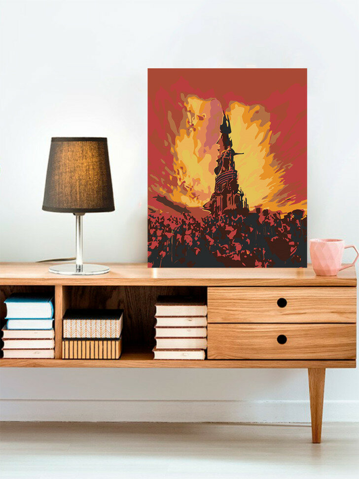 Картина по номерам "Памятник в цветах" — фото 1